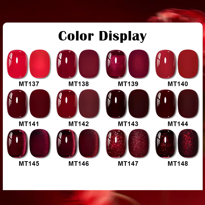 Vernis à ongles Gel série rouge cerise