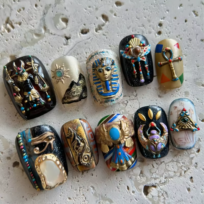 Moule en silicone transparent pour nail art