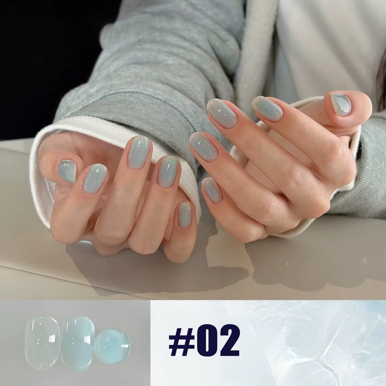 MIANEL 10ML 2026 Nouvelle Série Populaire de Gels à Ongles Aquamarine – Vernis Gel Bleu Glacé Transparent Doux Effet