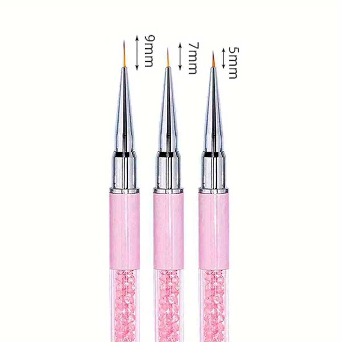 5/7/9/11/13/15mm ongles Art brosse lignes rayure fleur peinture dessin stylo acrylique UV Gel Extension grilles