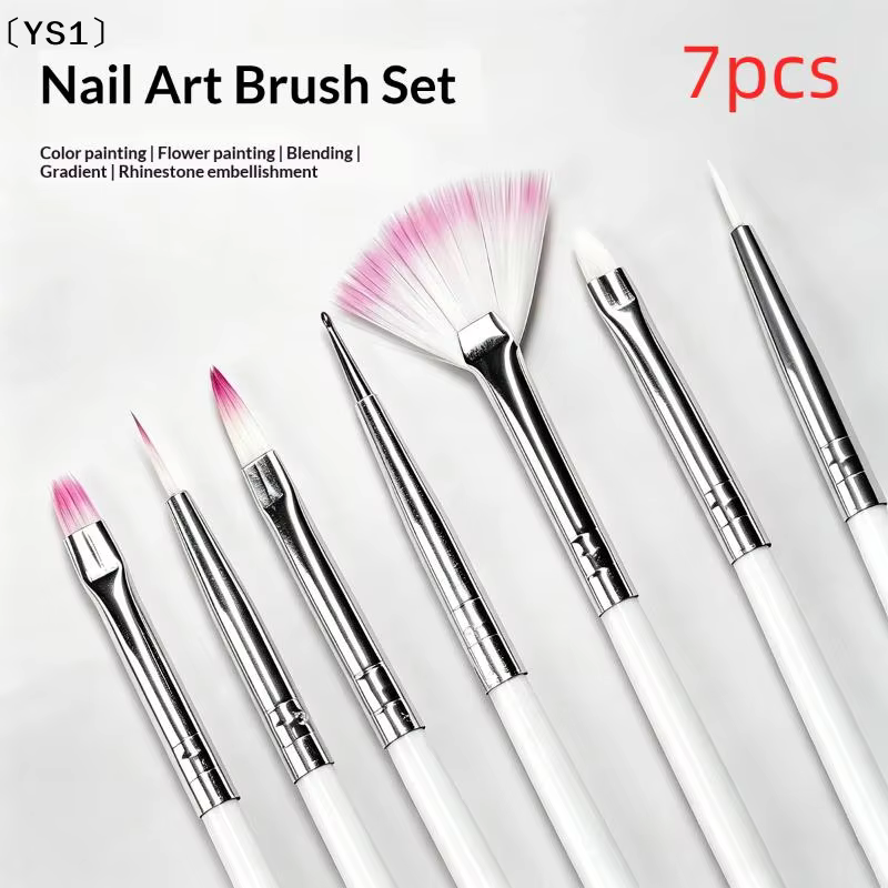 〔YS1〕Ensemble de 7 pinceaux pour nail art