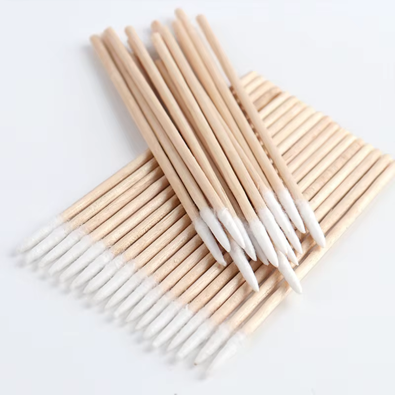 Bâtonnets de coton en bois pour manucure