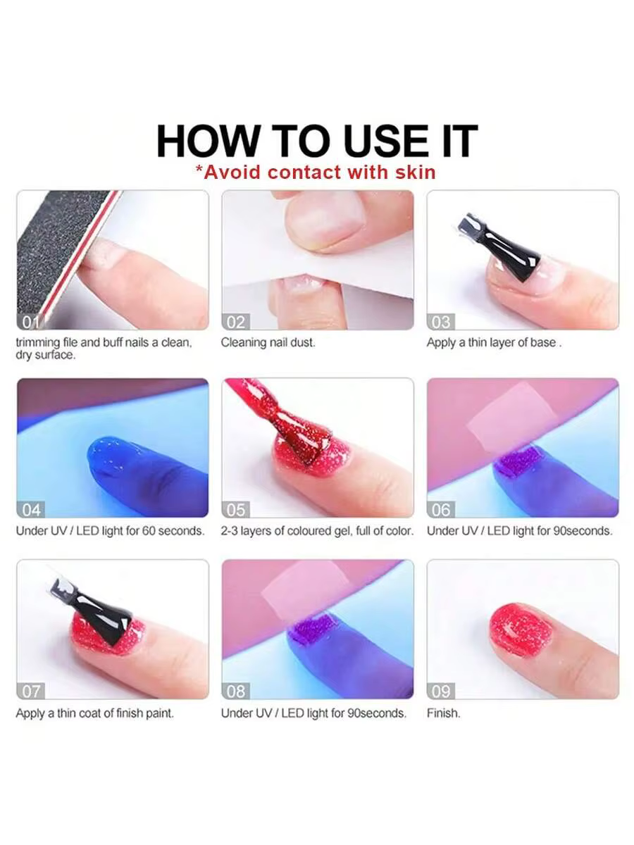 Vernis à ongles Gel rouge 15ml
