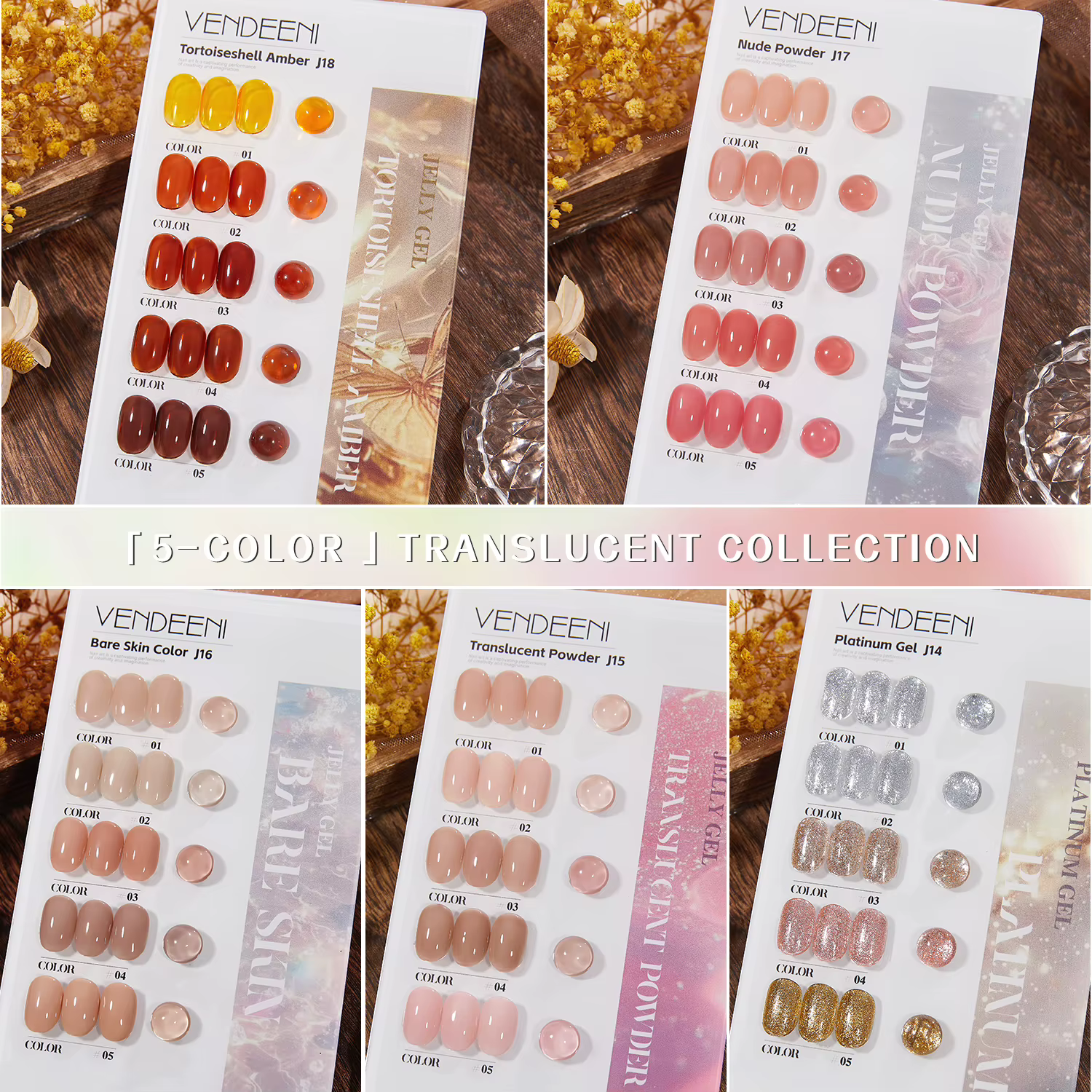 Vendeeni 2025 usine nouvelle mode offre spéciale Kit d'art des ongles peau nue Gel UV Salon de manucure en gros 5