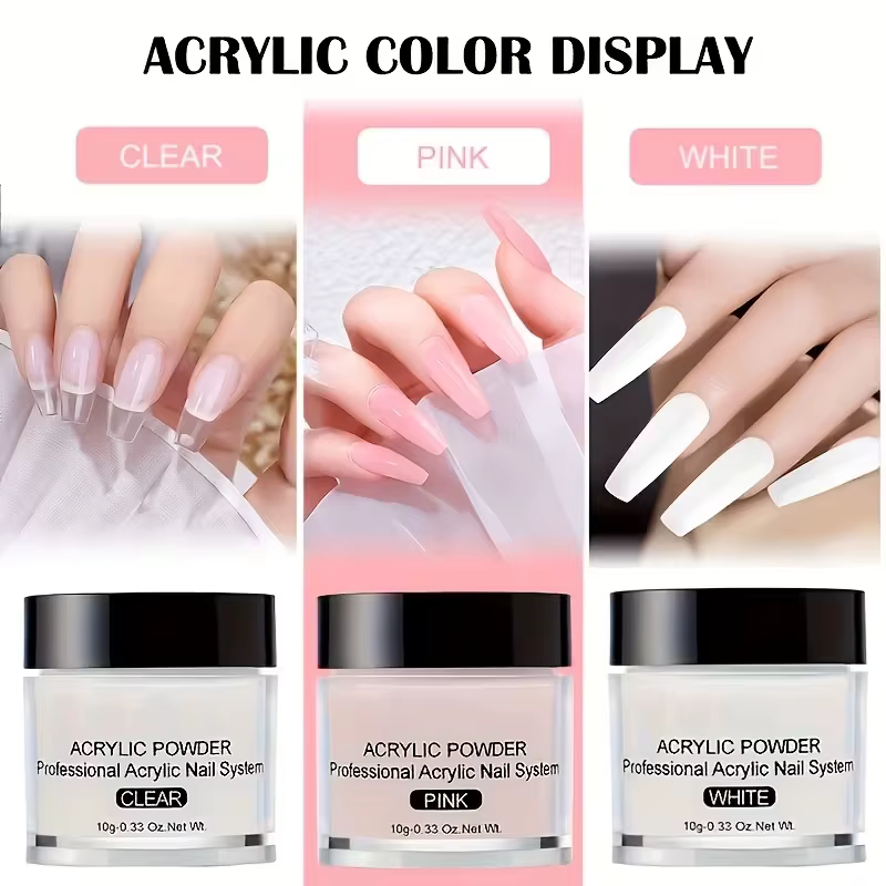 Poudre acrylique pour ongles et monomère liquide