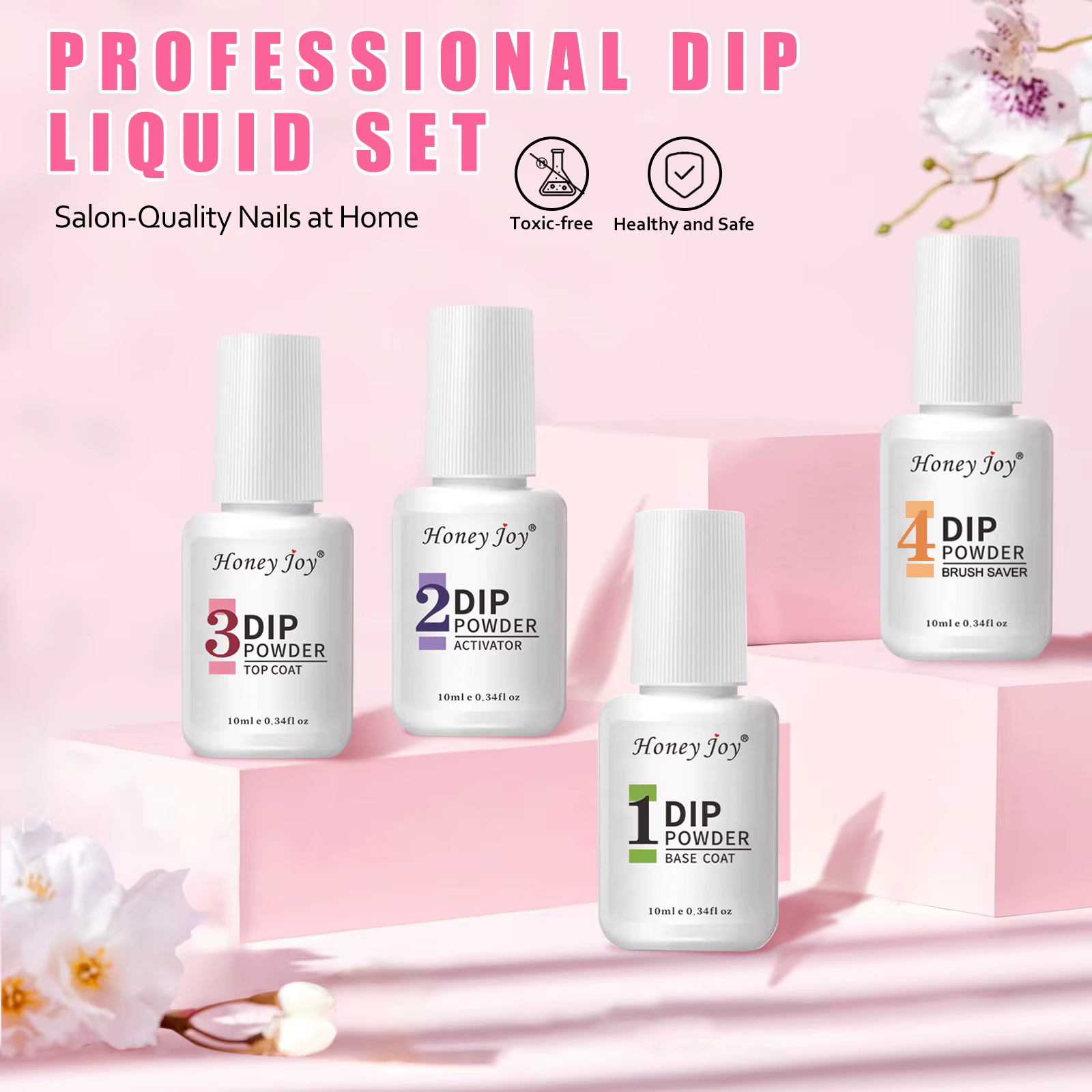 Honey Joy 10ml poudre à tremper liquide ensemble 4 pièces système