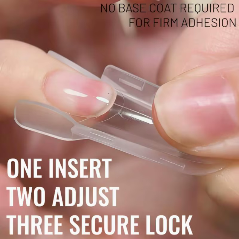 1 Boîte de gabarits à ongles double pour extension rapide