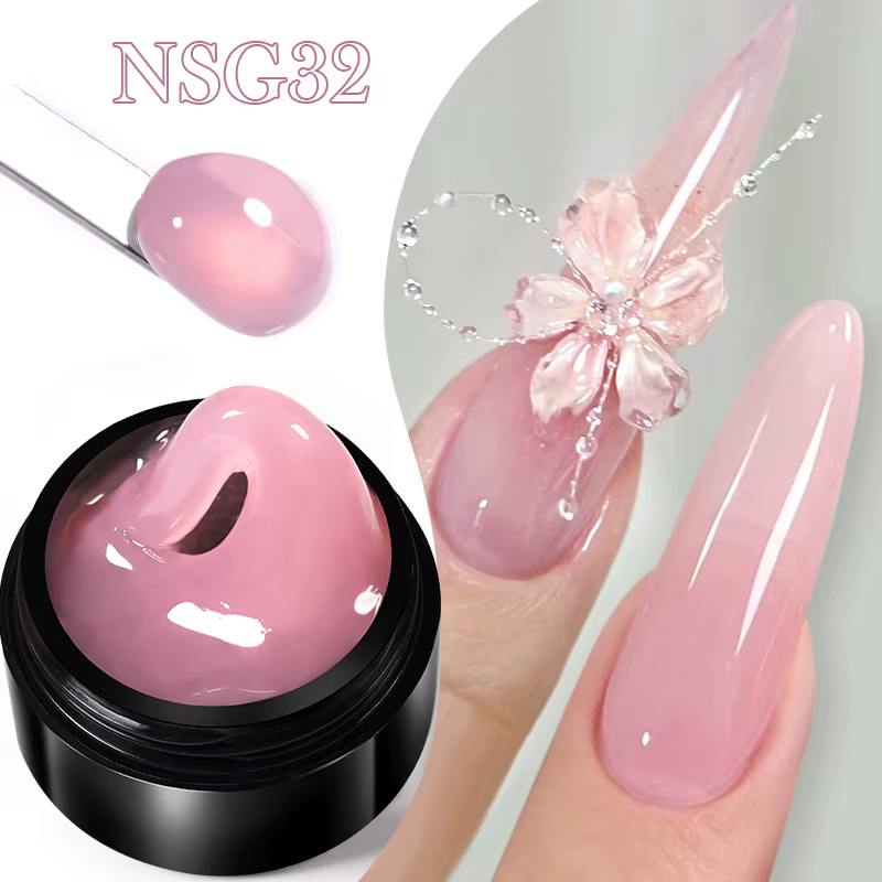 BORN PRETTY 15ml Gel d'extension de main antiadhésif transparent 3D façonnage sculpture Nail Art Gel dur solide pour faux ongles