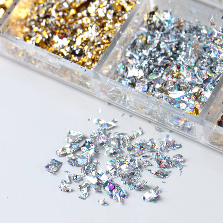 Feuilles d'or pour ongles magnifiques