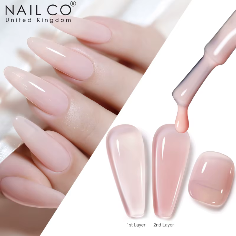 NAILCO 15ml Vernis Semi-Permanent UV Gel Couleurs pour Ongles Manucure Nail Art TOP BASE