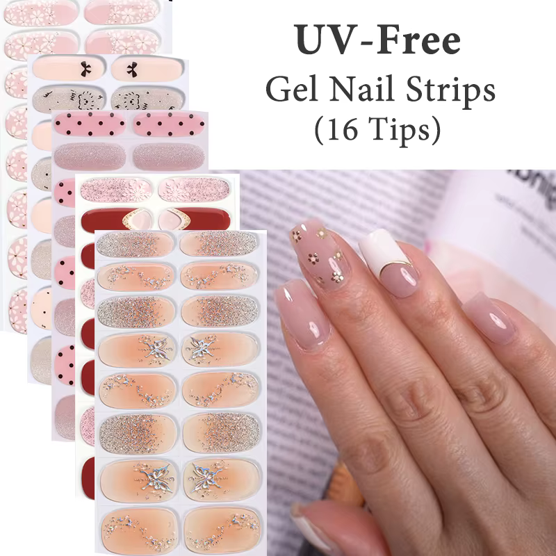 Autocollants pour ongles en gel sans UV