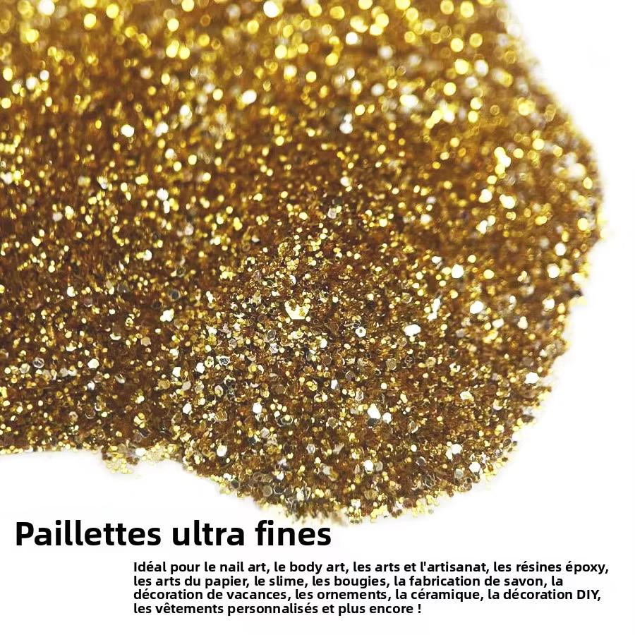 Poudre de paillettes Extra Fine pour ongles