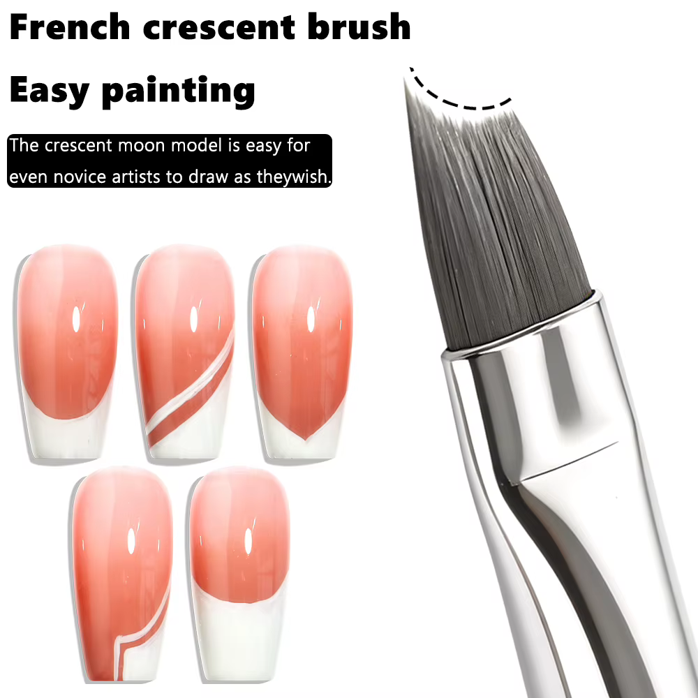 Pinceaux pour nail art français, pour créer divers motifs de manucure française linéaire, pour les débutants et les salons de manucure professionnels