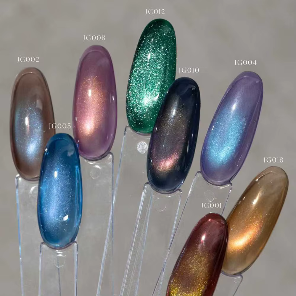 VINIMAY Nouveau Kit de Vernis à Ongles Gel Magnétique Effet Œil de Chat Aurora 30 Couleurs