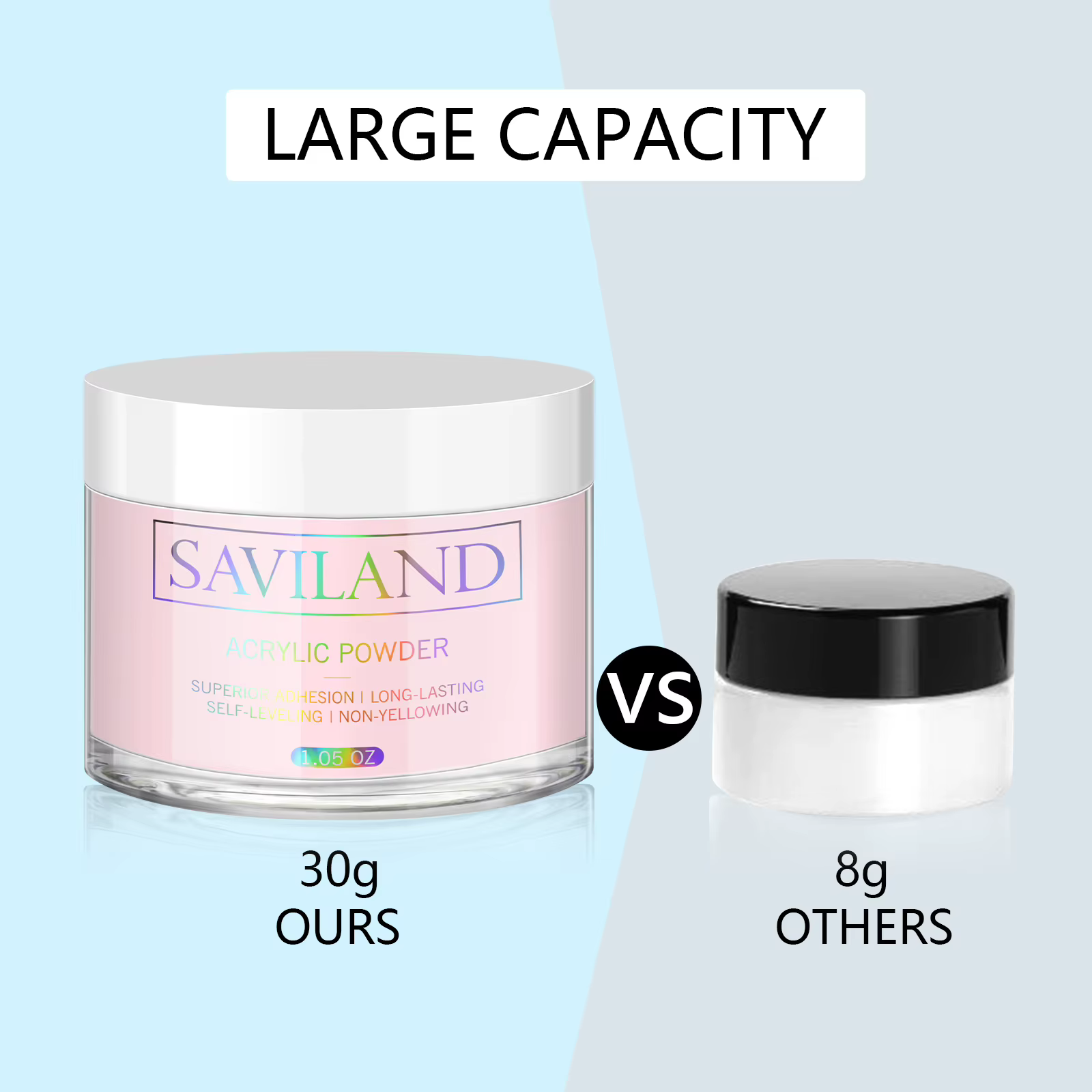Saviland – poudre acrylique rose 30g