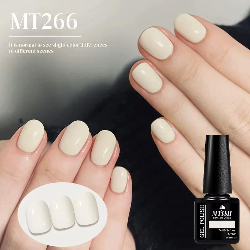 Vernis à ongles Gel jaune pâle HEMA TPO gratuit Semi Permanent à tremper UV LED