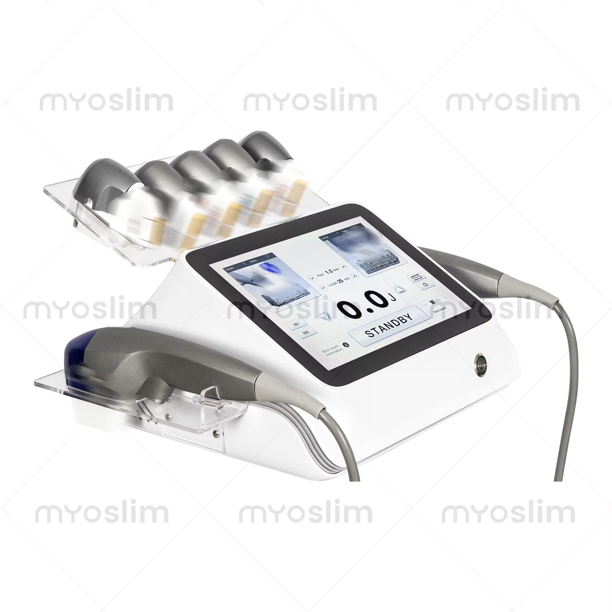 Appareil professionnel de soin de la peau et d'amincissement par ultrasons HIFU 7D, radiofréquence RF et EMS pour salons de beauté