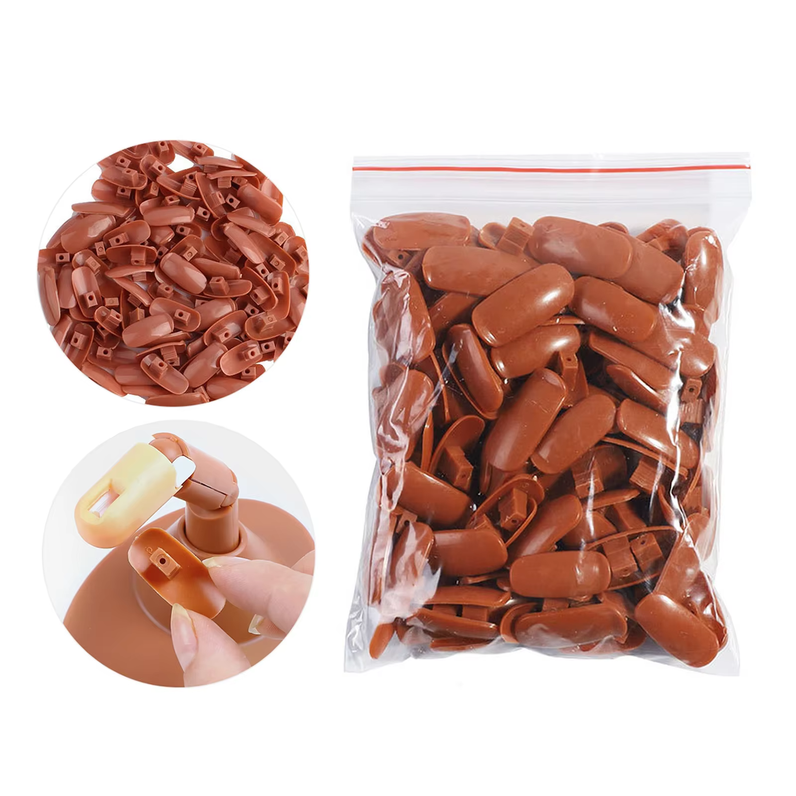Doigts de pratique des ongles pour ongles en acrylique