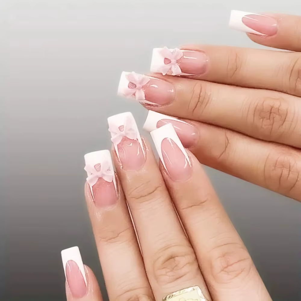 24 faux ongles à presser imprimé léopard