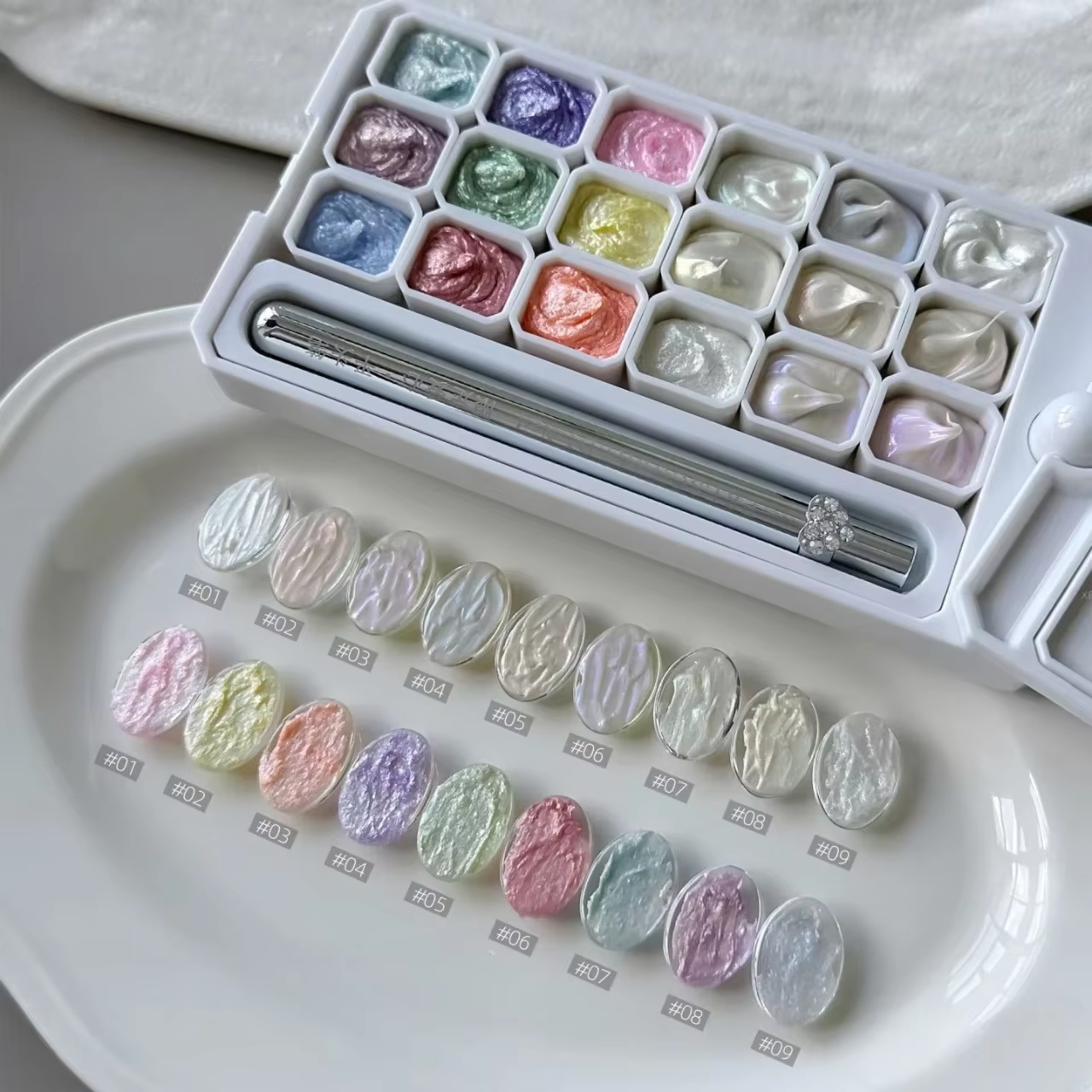 Nouveau Gel Crème Poudre Féerique pour Nail Art Effet 3D Texture Sans Couche de Finition Gel UV/LED Vernis à Ongles