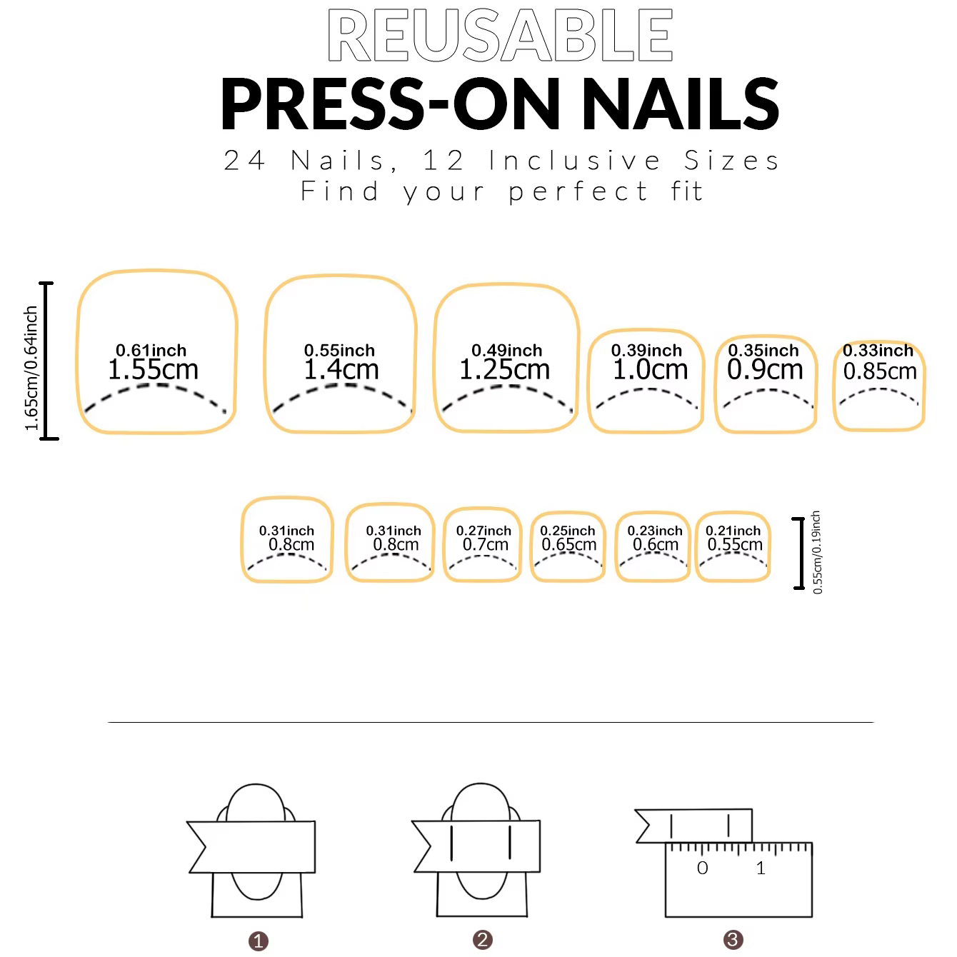 Améliorez instantané votre look avec 24 pièces-ensemble de faux pieds français courts carrés à couverture complète blanc