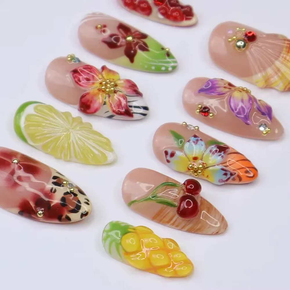 10/30 pièces Faux ongles à presser