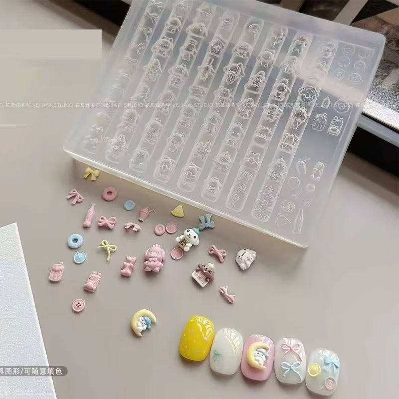 Moule 3D en Silicone pour Nail Art