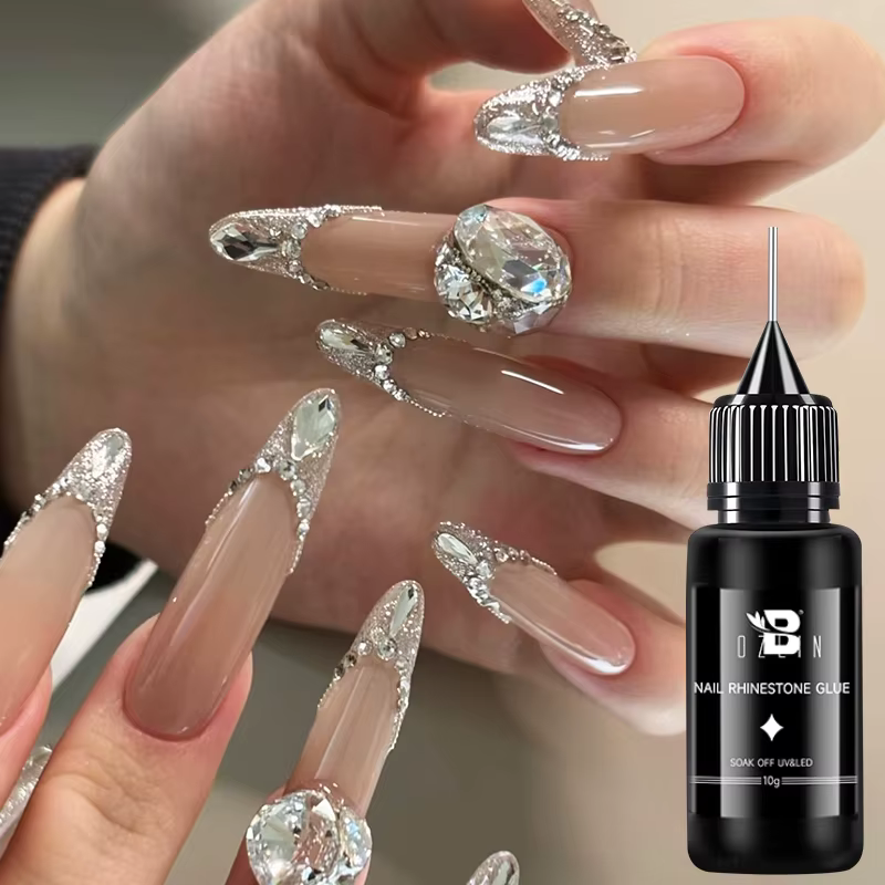 BOZLIN Gel à Strass pour Ongles 3D