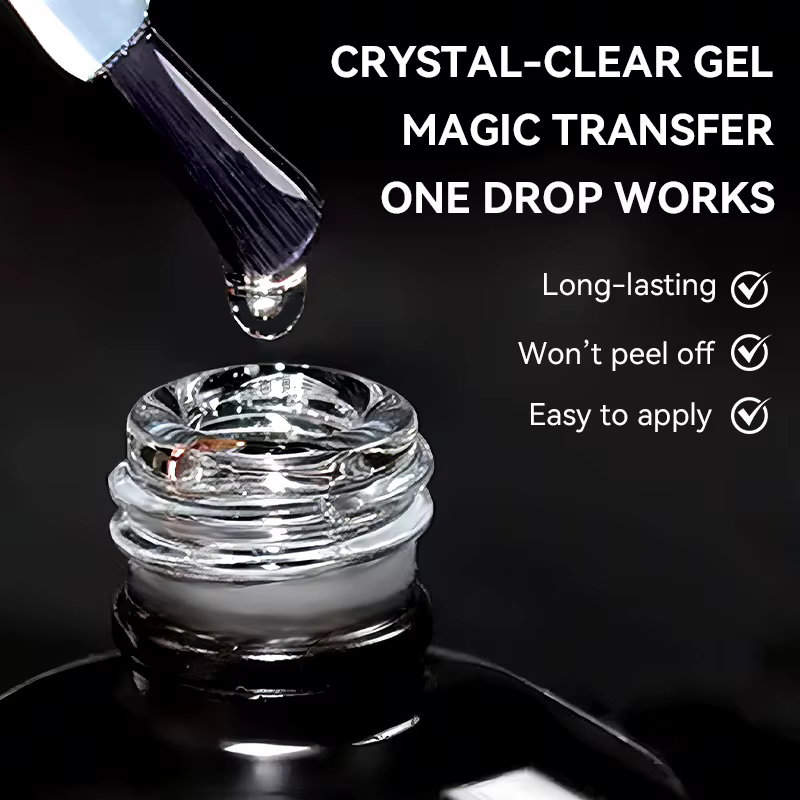 Vernis à ongles semi-permanent en gel pour transfert de motifs