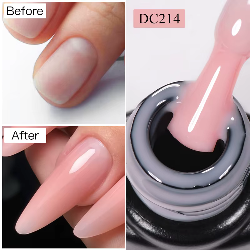 Mtssii 7ML Extension rapide Gel pour ongles Vernis Semi Permanent acrylique cristal rose clair Gel nu