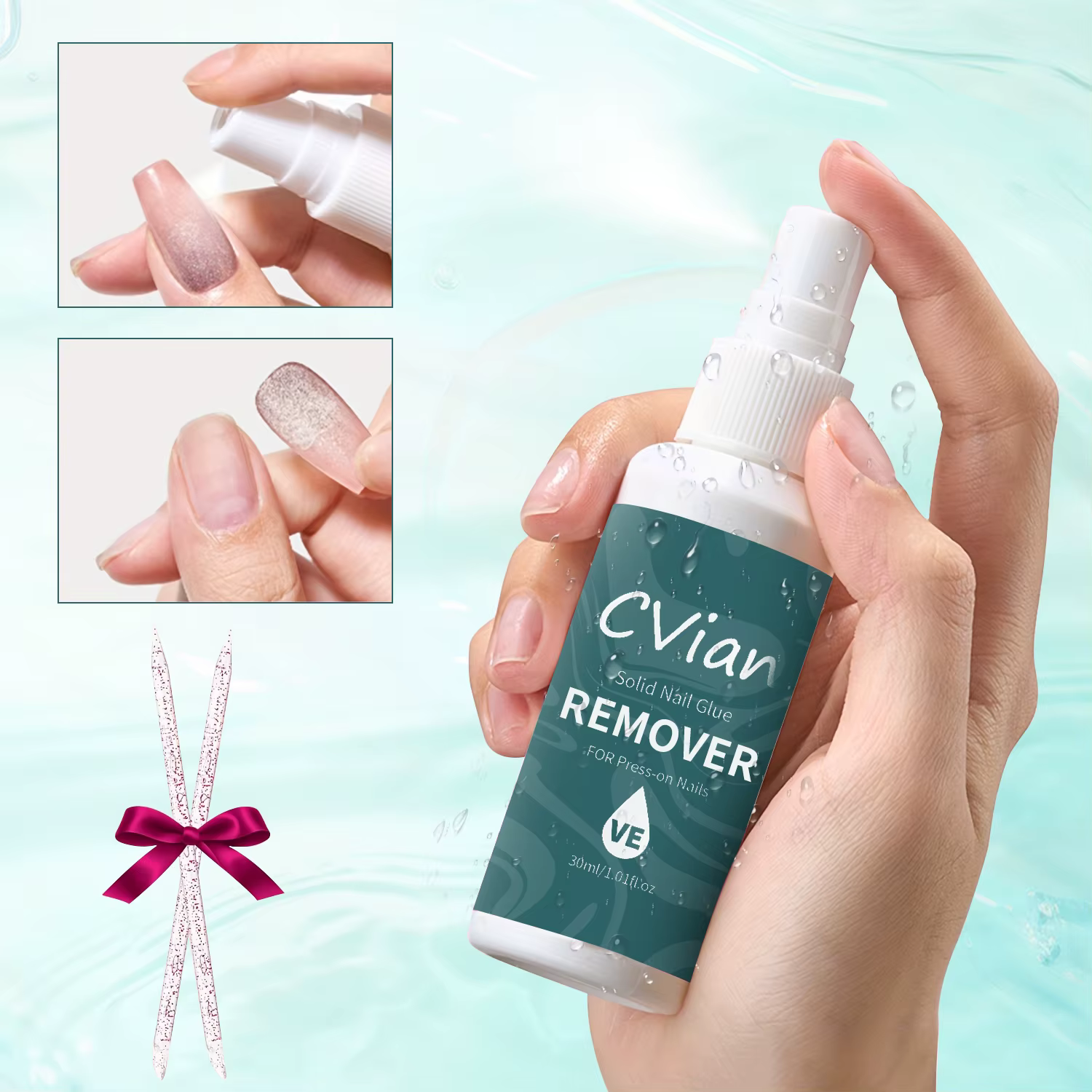 Adapté aux faux ongles