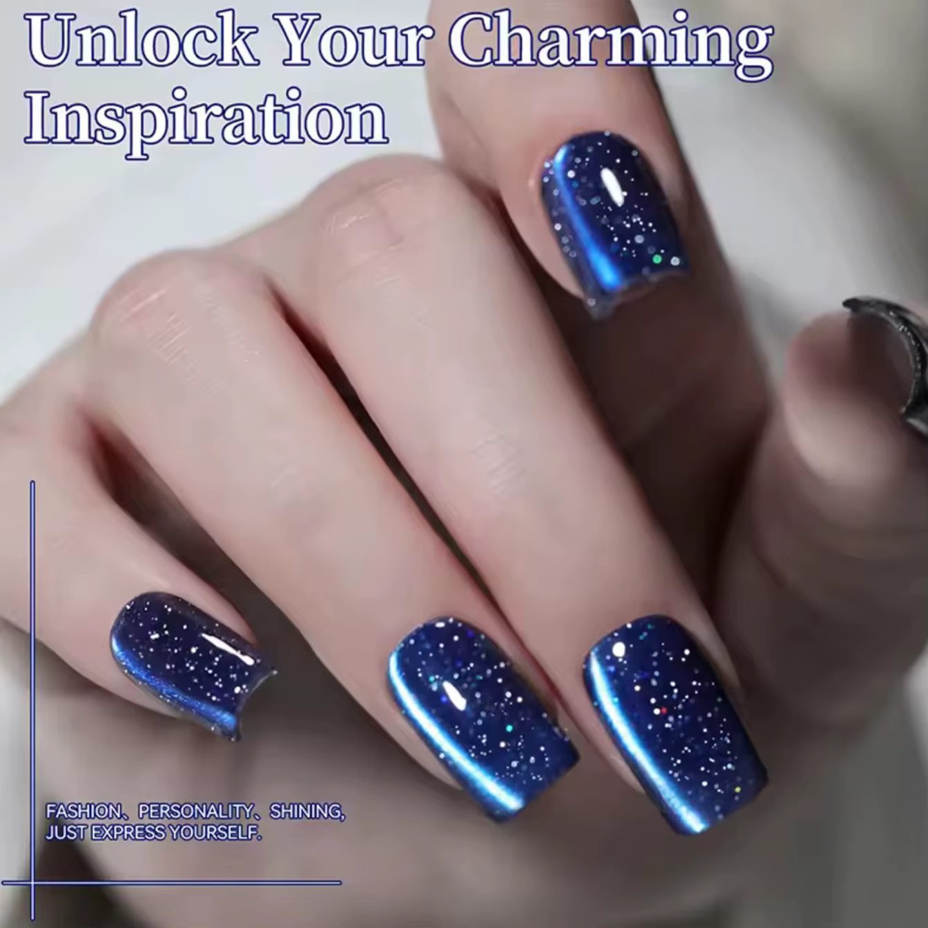 MIANEL 10ML Vernis à ongles gel effet œil de chat bleu profond 2026