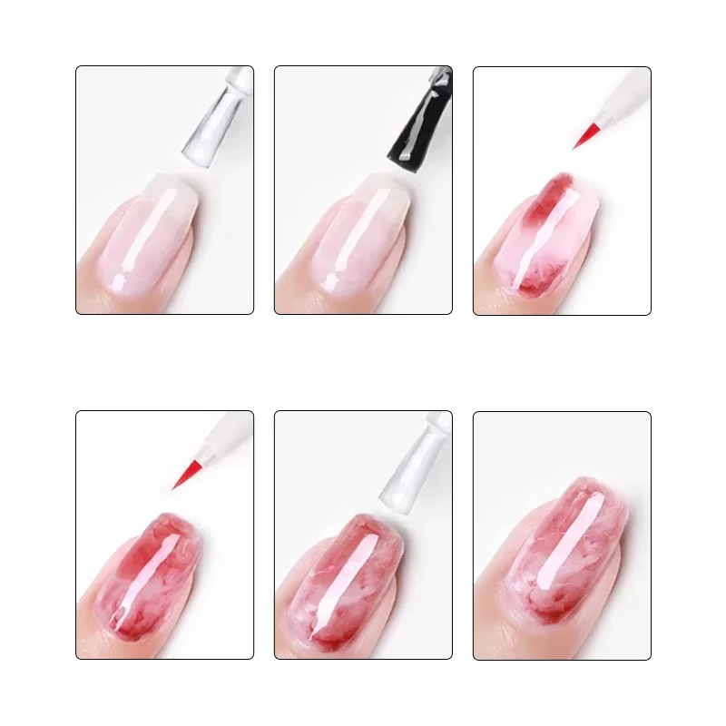 Stylo de Nail Art UV Gel pour Marbrure