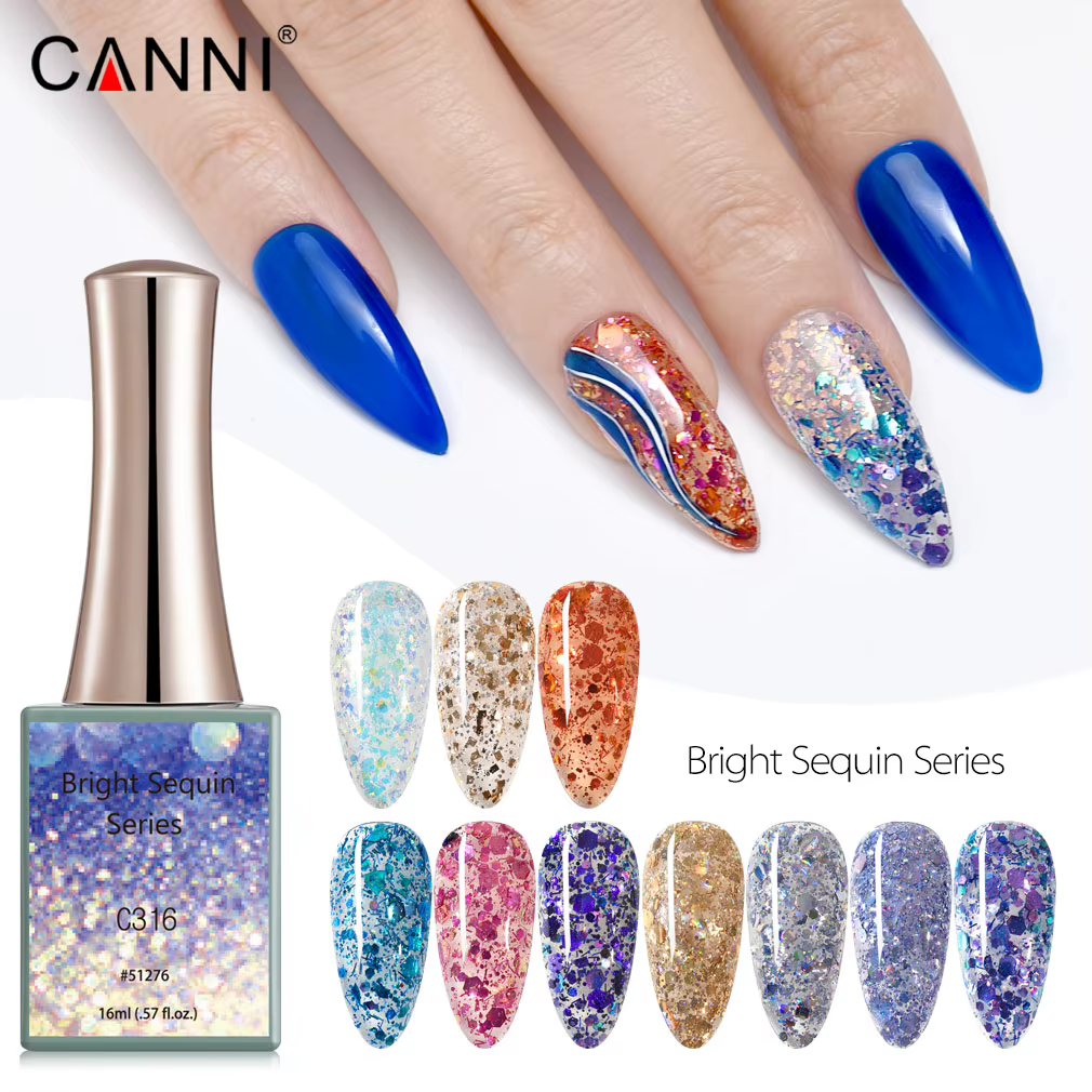 CANSettlement-Verhéritage à ongles néon arc-en-ciel