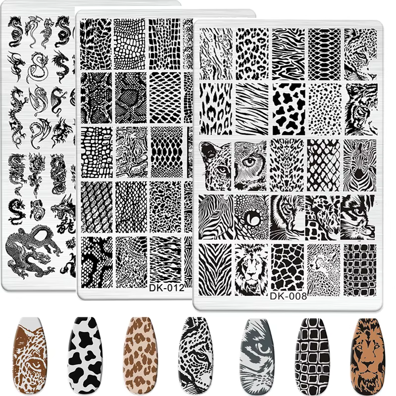 Plaques d'estampage pour ongles