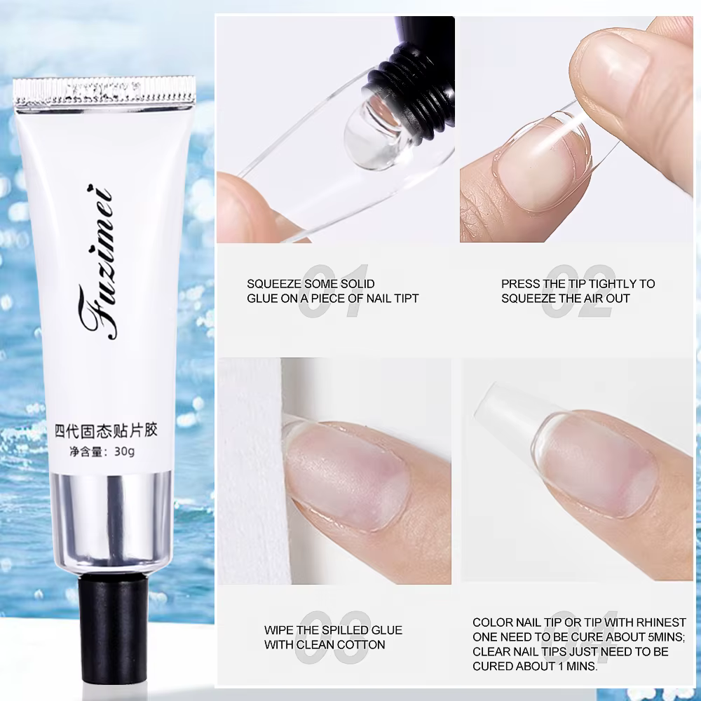 Faux ongles en gel doux solide