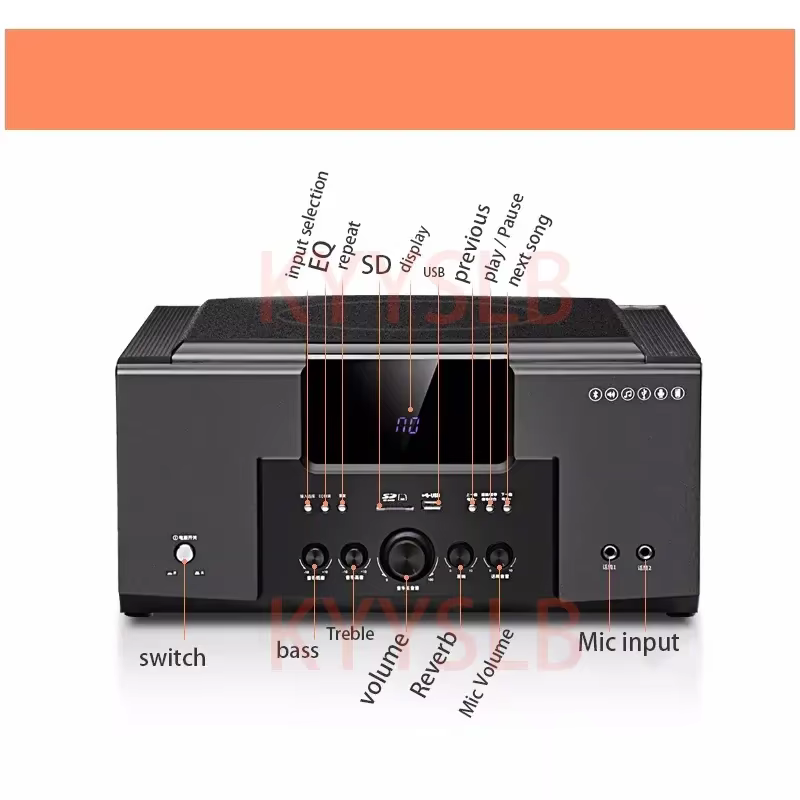 KYYSLB-Ensemble audio pour système audio de cinéma maison, amplificateur de salon, haut-parleurs, TV surround 3D, haut-parleur de chanson K, 5.1