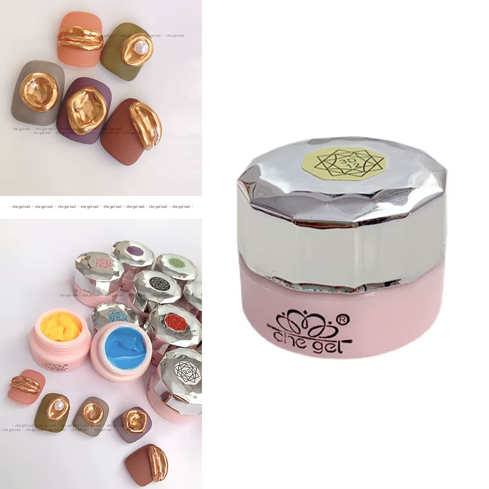 Gel UV Sculptural 3D pour Ongles 12 Couleurs