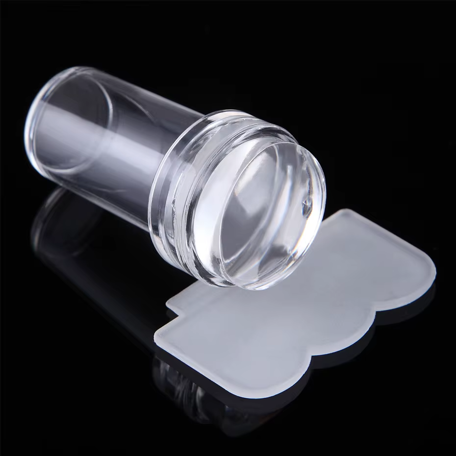 Kit d'estampage pour Nail Art en Silicone Transparent