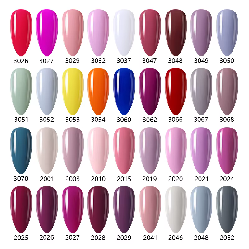 NAILCO 15ml Série Couleurs Rouge Foncé Vernis à Ongles Gel Nail Art Manucure Marron Nude Gel UV Gellak Design Laque Couche de Finition et de Base