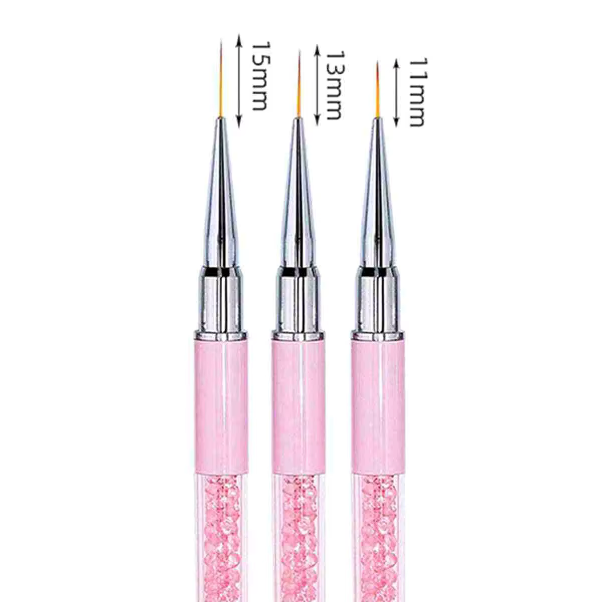 5/7/9/11/13/15mm ongles Art brosse lignes rayure fleur peinture dessin stylo acrylique UV Gel Extension grilles