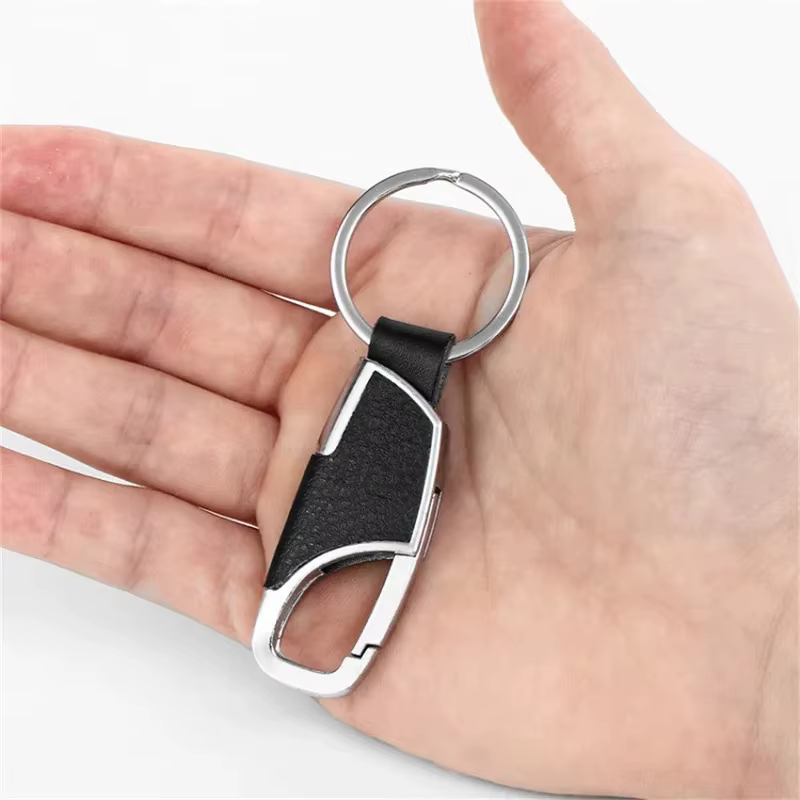 Porte-clés créatif en cuir avec design portable à accrocher à la ceinture, idéal pour les cadeaux souvenirs de vacances