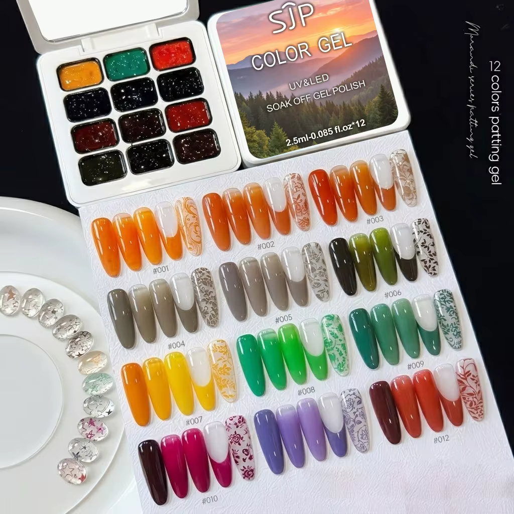Vernis à ongles semi-transparent en gel