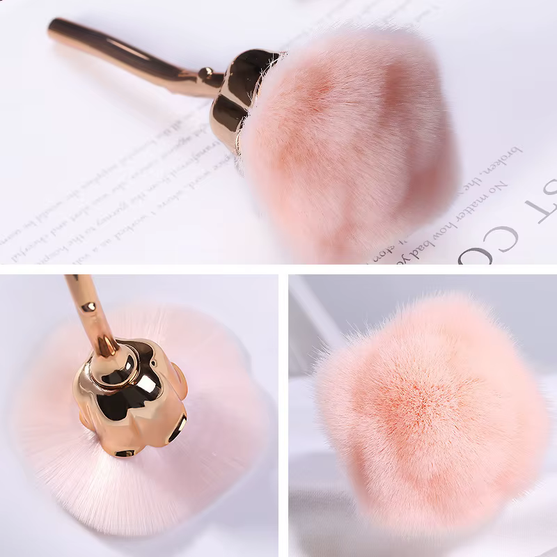 Brosse à ongles à fleurs pour manucure