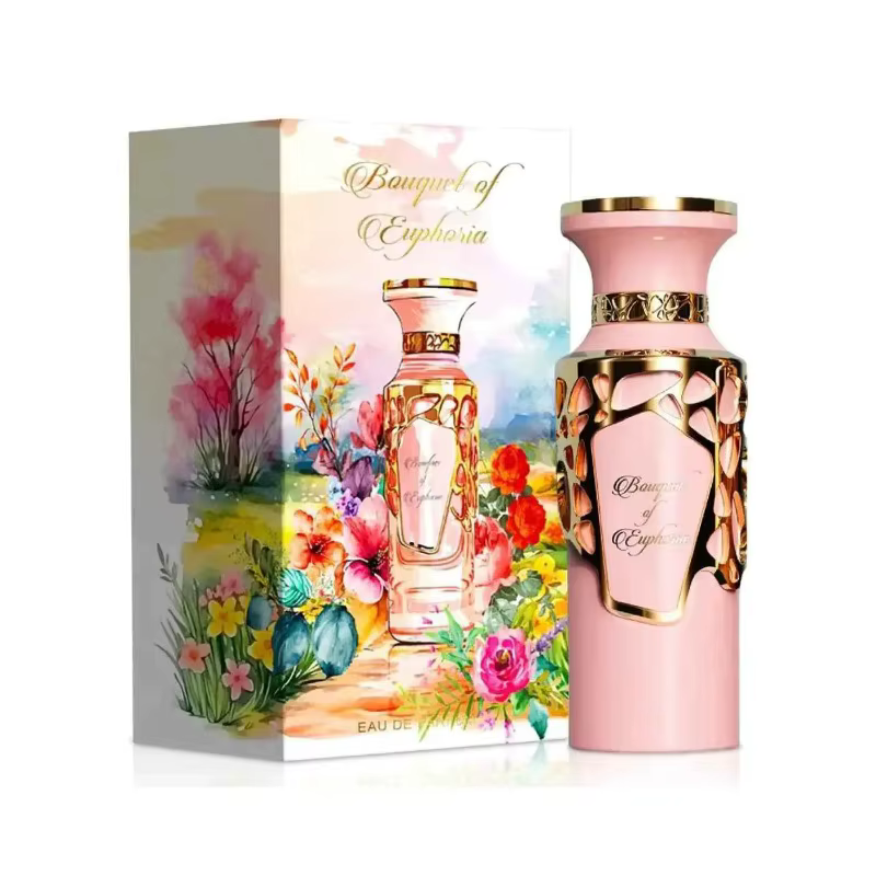 Parfum unisexe floral oriental, Eau de Parfum, doux, élégant, romantique, longue tenue, raffiné, vaporisateur, 100 ml