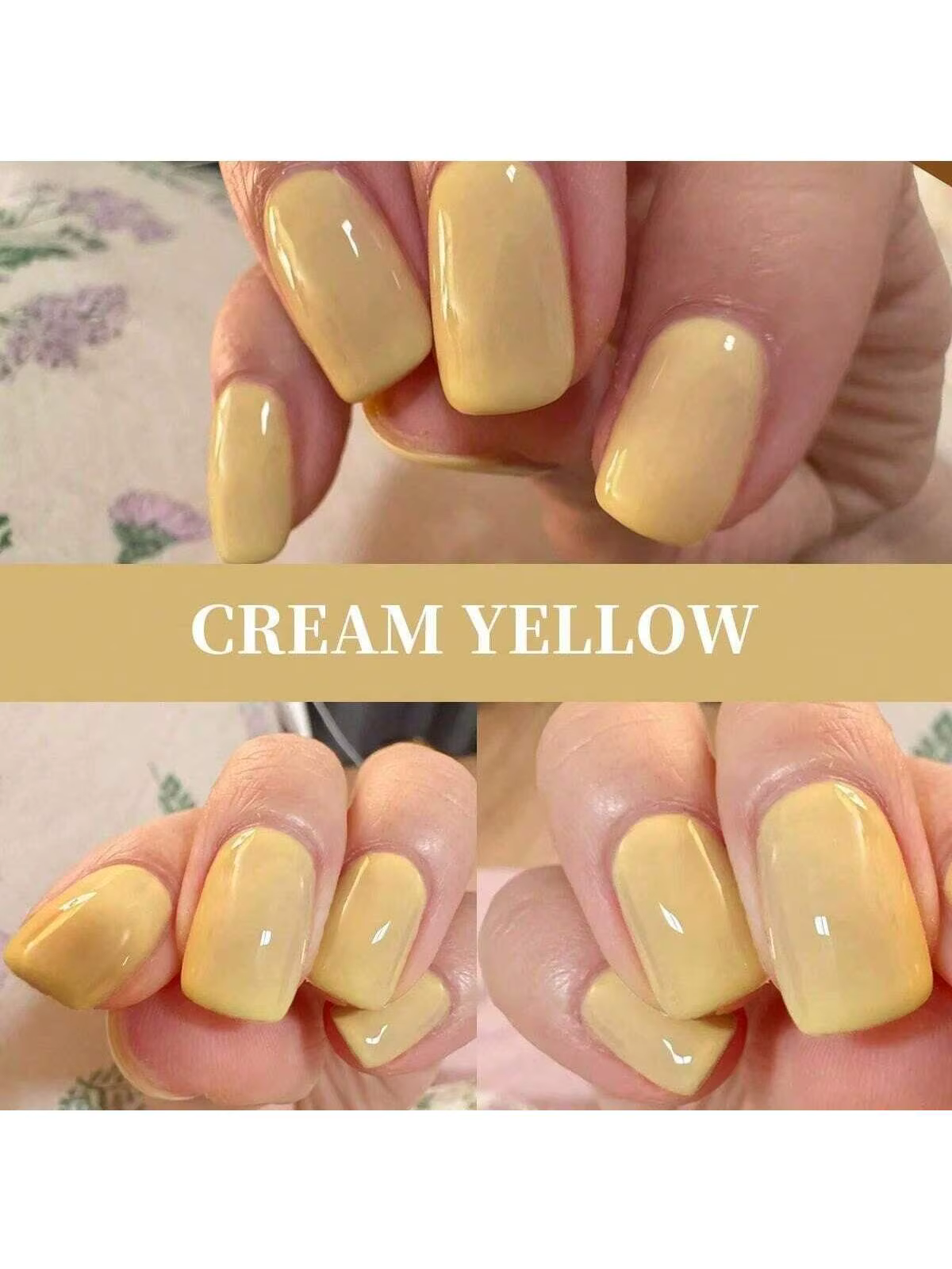 Vernis à ongles Gel jaune crème 15ML