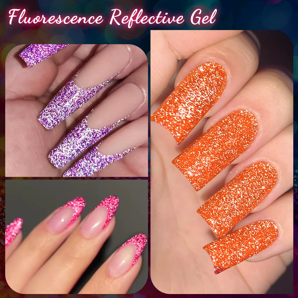 Vernis à ongles en Gel réfléchissant fluorescent