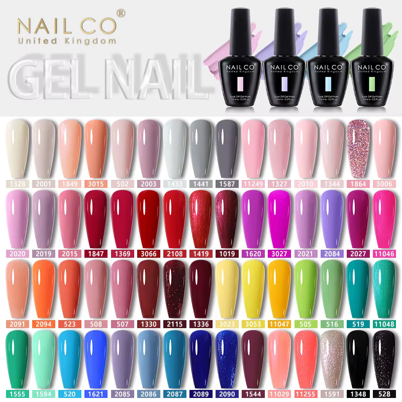 NAILCO – ensemble de vernis à ongles UV de 15ml