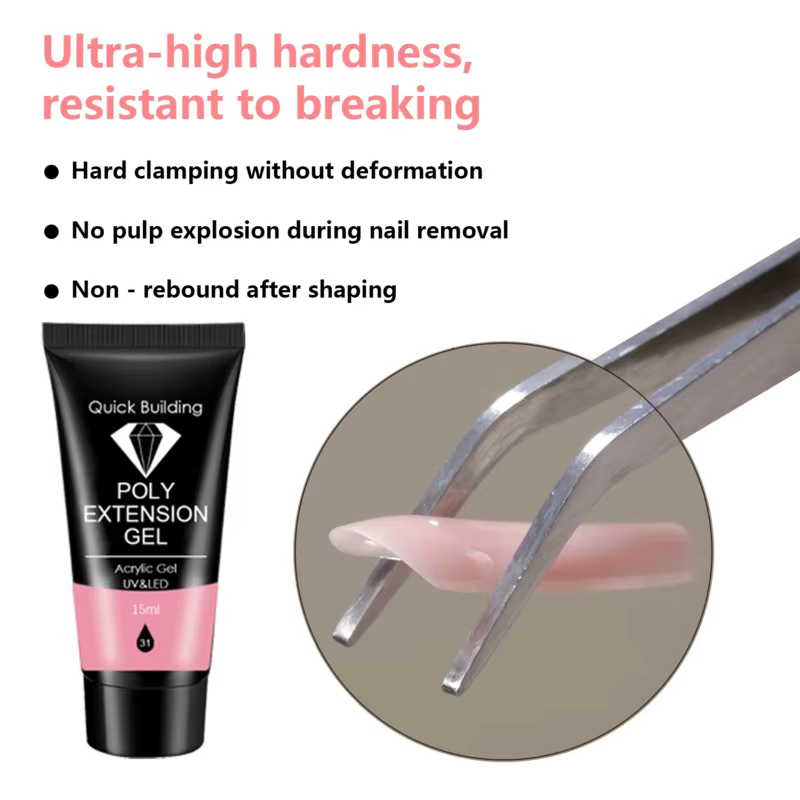 Gel Poly pour Ongles Semi-Permanent UV