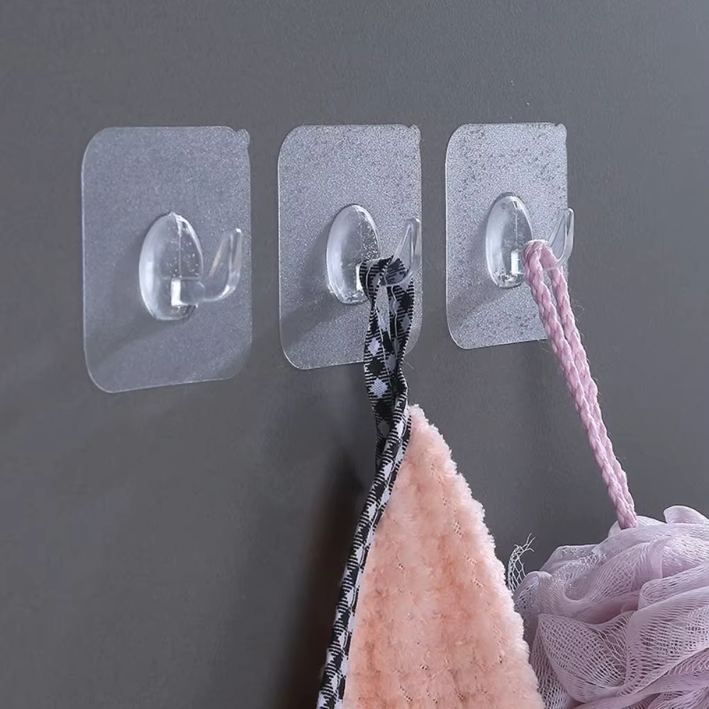 Crochets Muraux Adhésifs pour le illant, Accessoires de Maison et de Décoration, Gadgets de Cuisine, Soins Personnels, Poudre à Laver, Jardin, 1/5 Pièces